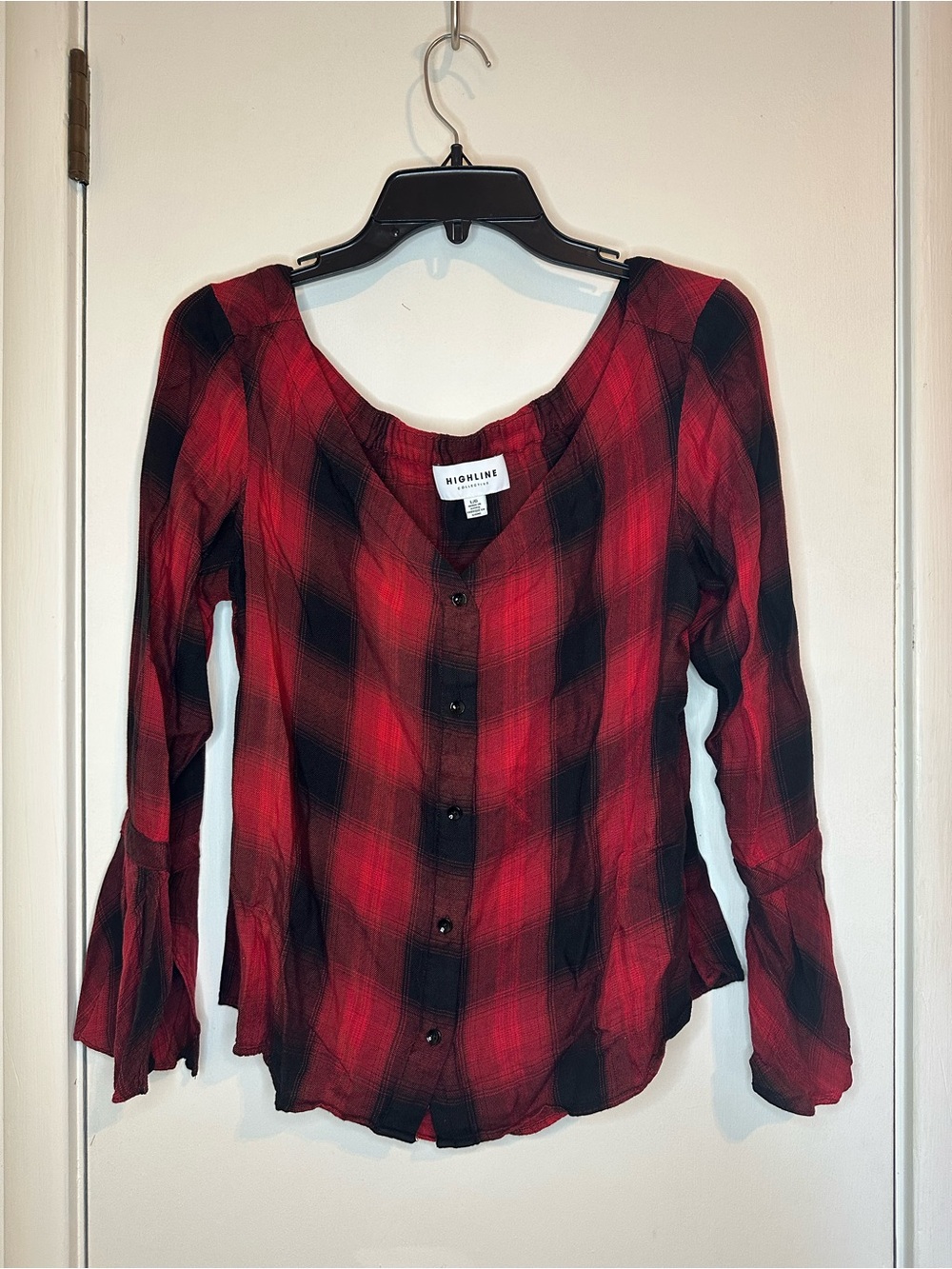 Highline Red Plaid Button-Down Women's Shirt